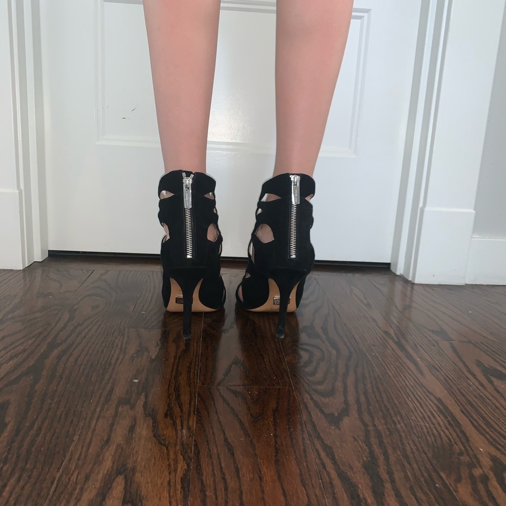 Michael Kors Black Cutout Heels - Picture 2 of 5